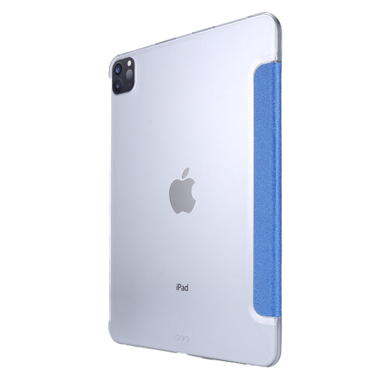 Silk Texture Horizontal Flip Magnetic PU Leather Case with Three-folding Holder & Sleep / Wake-up Function For iPad Air 2022 / 2020 10.9