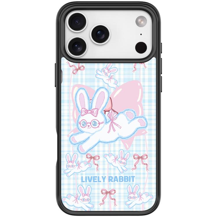 For iPhone 17 Pro Max Bow Rabbit Pattern Magnetic Phone Case