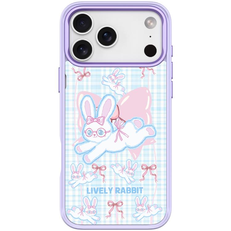 For iPhone 17 Pro Max Bow Rabbit Pattern Magnetic Phone Case