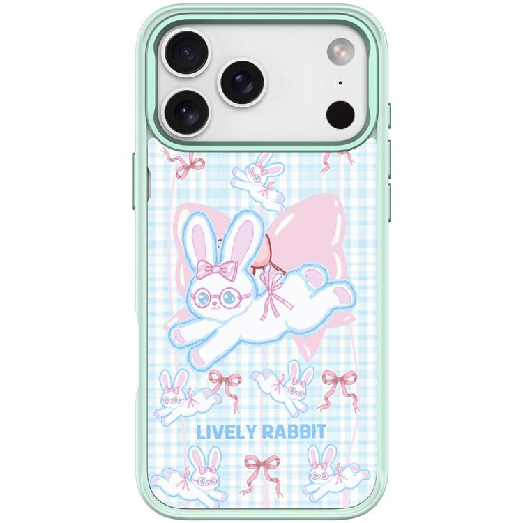 For iPhone 17 Pro Bow Rabbit Pattern Magnetic Phone Case