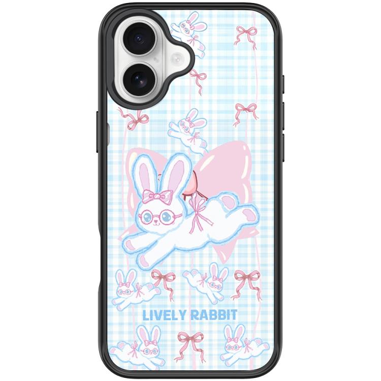 For iPhone 17 Bow Rabbit Pattern Magnetic Phone Case