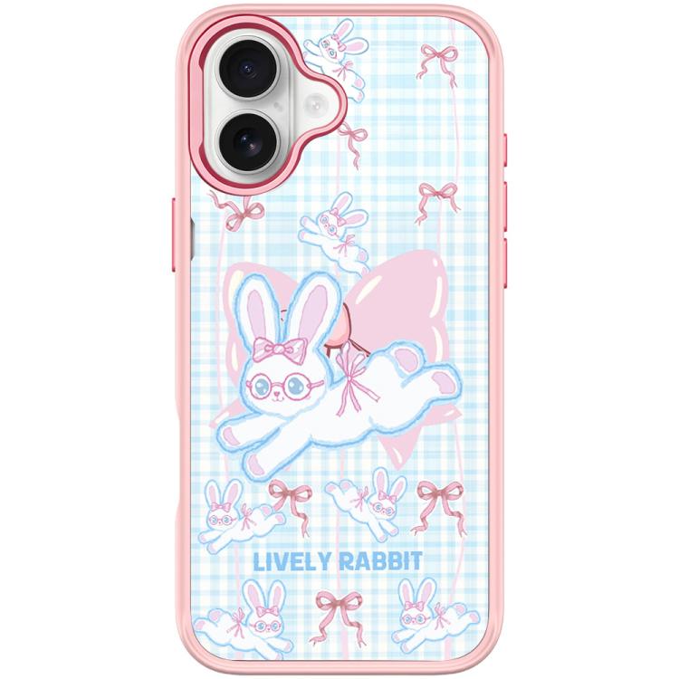 For iPhone 17 Bow Rabbit Pattern Magnetic Phone Case