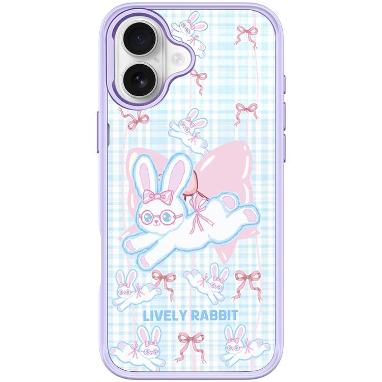 For iPhone 17 Bow Rabbit Pattern Magnetic Phone Case