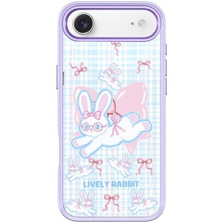 For iPhone Air Bow Rabbit Pattern Magnetic Phone Case