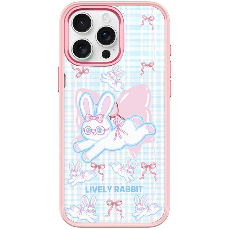 For iPhone 15 Pro Bow Rabbit Pattern Magnetic Phone Case