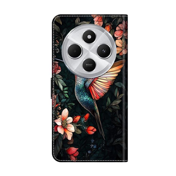 For Redmi 14C 4G Crystal-Like Painted Vegan Leather Phone Case