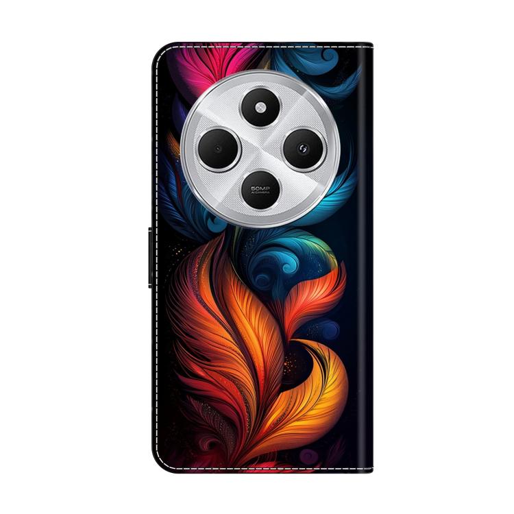 For Redmi 14C 4G Crystal-Like Painted Vegan Leather Phone Case