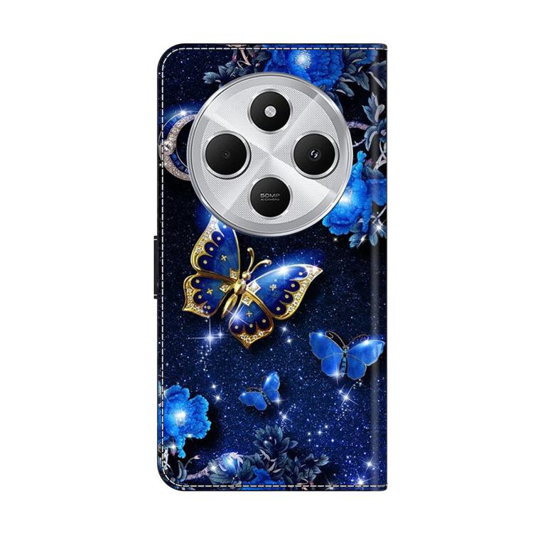 For Redmi 14C 4G Crystal-Like Painted Vegan Leather Phone Case