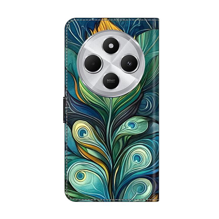 For Redmi 14C 4G Crystal-Like Painted Vegan Leather Phone Case