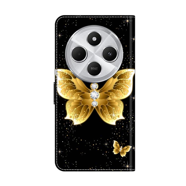 For Redmi 14C 4G Crystal-Like Painted Vegan Leather Phone Case