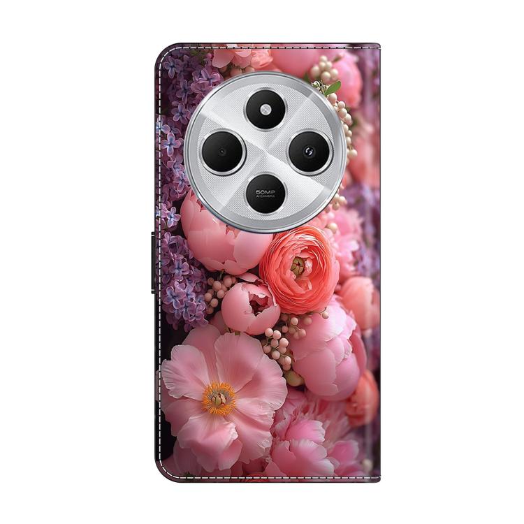 For Redmi 14C 4G Crystal-Like Painted Vegan Leather Phone Case