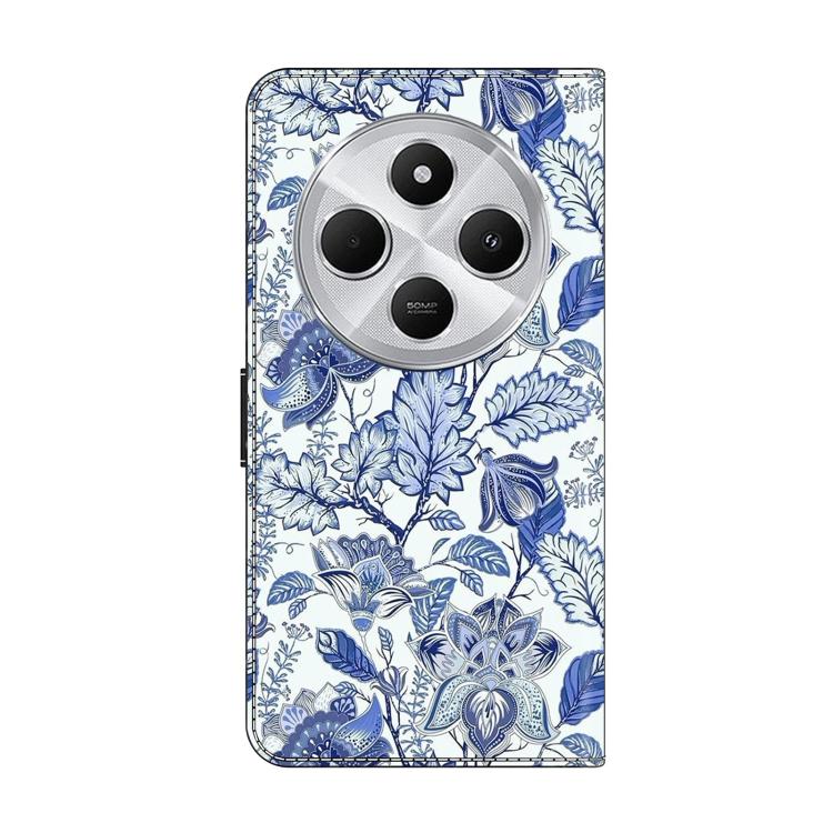 For Redmi 14C 4G Crystal-Like Painted Vegan Leather Phone Case