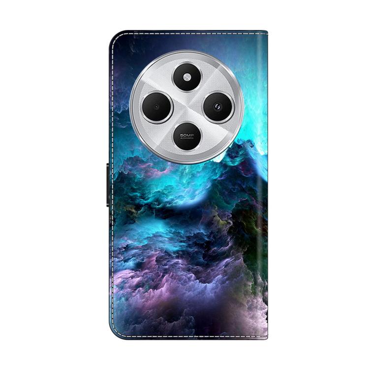 For Redmi 14C 4G Crystal-Like Painted Vegan Leather Phone Case