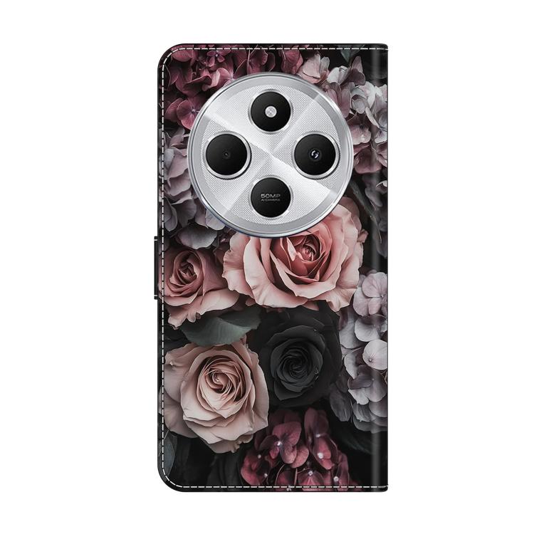 For Redmi 14C 4G Crystal-Like Painted Vegan Leather Phone Case