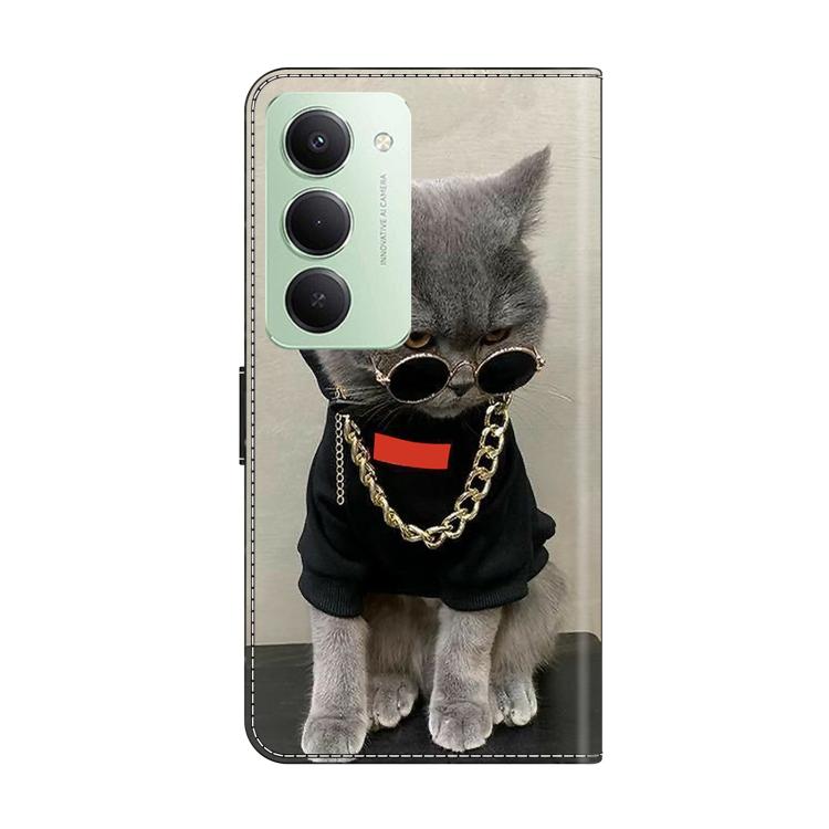 For Redmi 15 5G Global / 4G SEA 169.5mm Crystal-Like Painted Vegan Leather Phone Case
