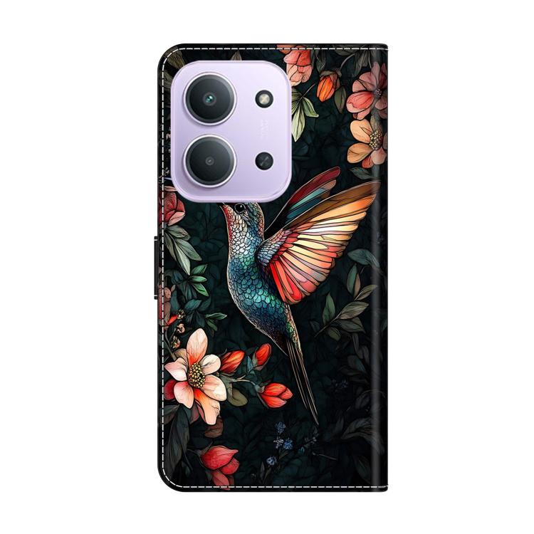 For Redmi 15C 5G / 4G EU 173mm / Poco C85 5G Crystal-Like Painted Vegan Leather Phone Case
