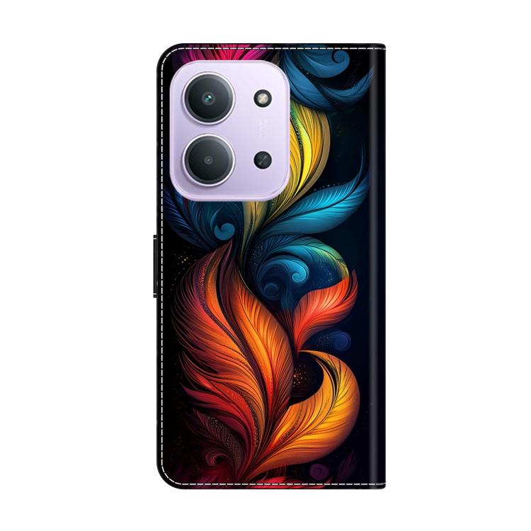 For Redmi 15C 5G / 4G EU 173mm / Poco C85 5G Crystal-Like Painted Vegan Leather Phone Case