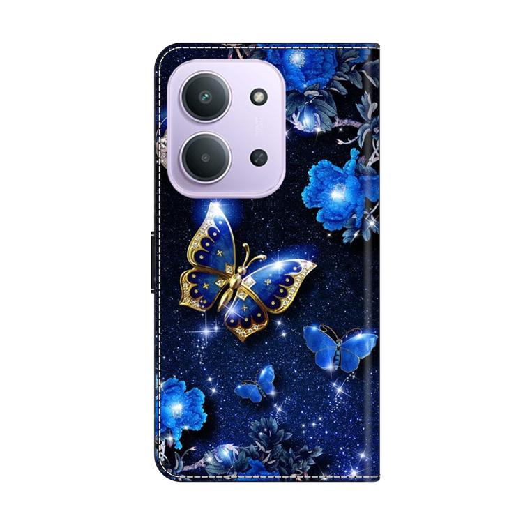 For Redmi 15C 5G / 4G EU 173mm / Poco C85 5G Crystal-Like Painted Vegan Leather Phone Case