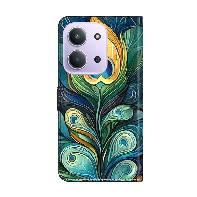 For Redmi 15C 5G / 4G EU 173mm / Poco C85 5G Crystal-Like Painted Vegan Leather Phone Case