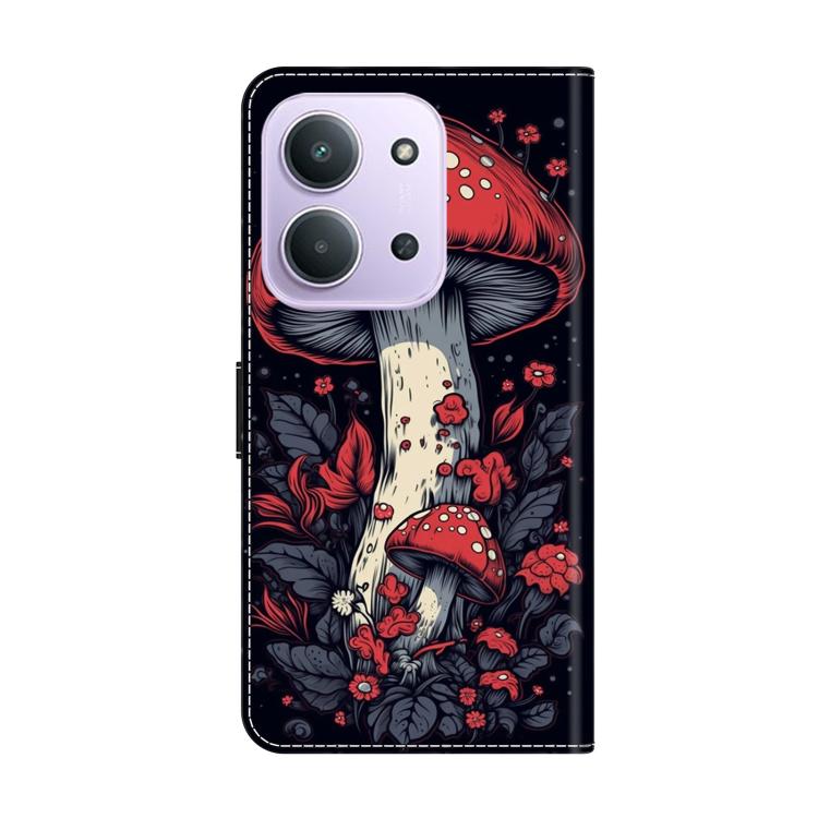For Redmi 15C 5G / 4G EU 173mm / Poco C85 5G Crystal-Like Painted Vegan Leather Phone Case