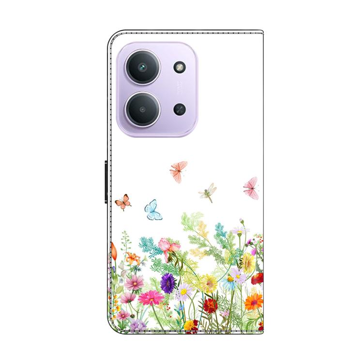 For Redmi 15C 5G / 4G EU 173mm / Poco C85 5G Crystal-Like Painted Vegan Leather Phone Case