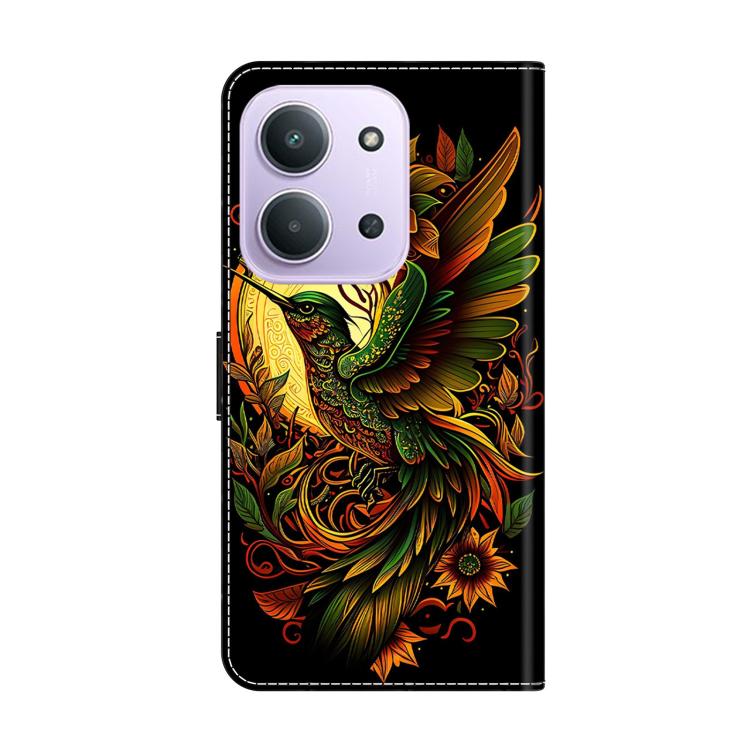 For Redmi 15C 5G / 4G EU 173mm / Poco C85 5G Crystal-Like Painted Vegan Leather Phone Case