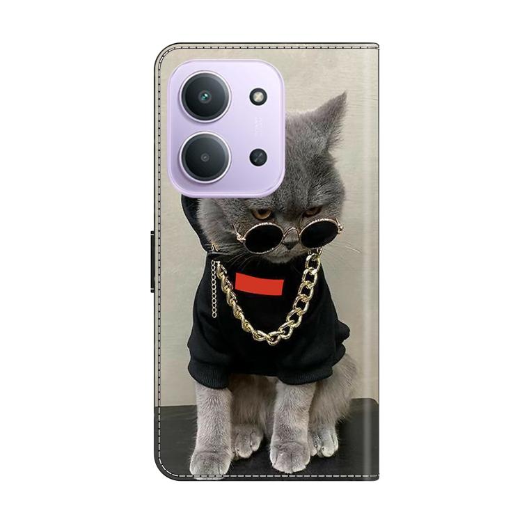For Redmi 15C 5G / 4G EU 173mm / Poco C85 5G Crystal-Like Painted Vegan Leather Phone Case
