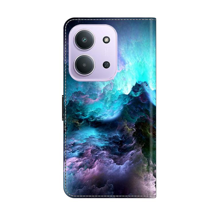 For Redmi 15C 5G / 4G EU 173mm / Poco C85 5G Crystal-Like Painted Vegan Leather Phone Case