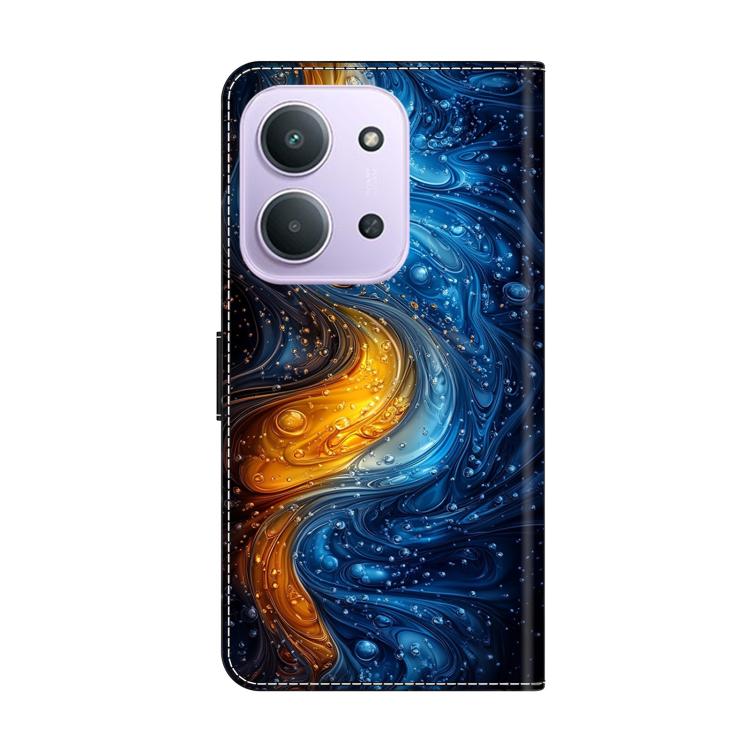 For Redmi 15C 5G / 4G EU 173mm / Poco C85 5G Crystal-Like Painted Vegan Leather Phone Case