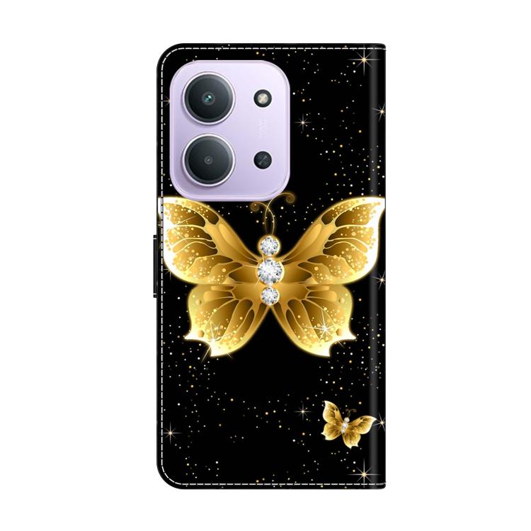 For Redmi 15C 5G / 4G Global 171mm / Poco C85 4G Crystal-Like Painted Vegan Leather Phone Case