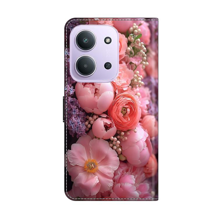 For Redmi 15C 5G / 4G Global 171mm / Poco C85 4G Crystal-Like Painted Vegan Leather Phone Case