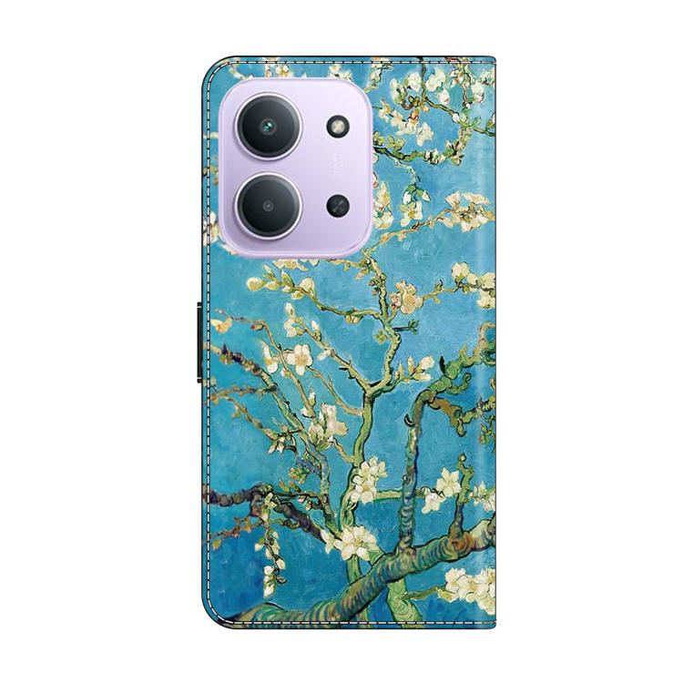 For Redmi 15C 5G / 4G Global 171mm / Poco C85 4G Crystal-Like Painted Vegan Leather Phone Case