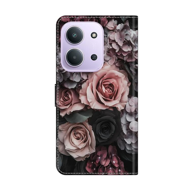 For Redmi 15C 5G / 4G Global 171mm / Poco C85 4G Crystal-Like Painted Vegan Leather Phone Case