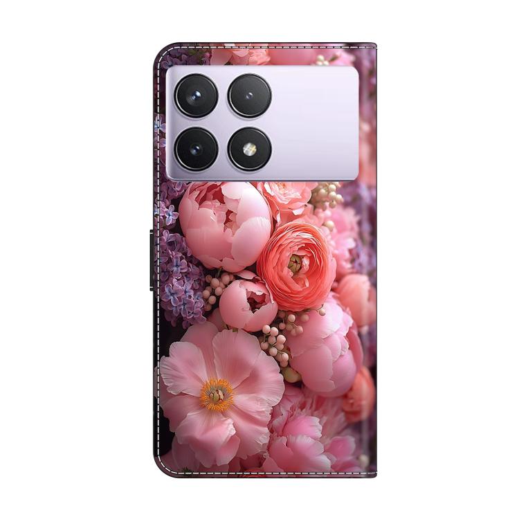 For Redmi K70E / Poco X6 Pro Crystal-Like Painted Vegan Leather Phone Case