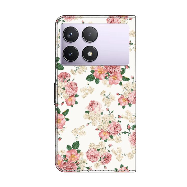 For Redmi K70E / Poco X6 Pro Crystal-Like Painted Vegan Leather Phone Case