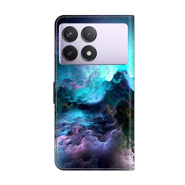 For Redmi K70E / Poco X6 Pro Crystal-Like Painted Vegan Leather Phone Case