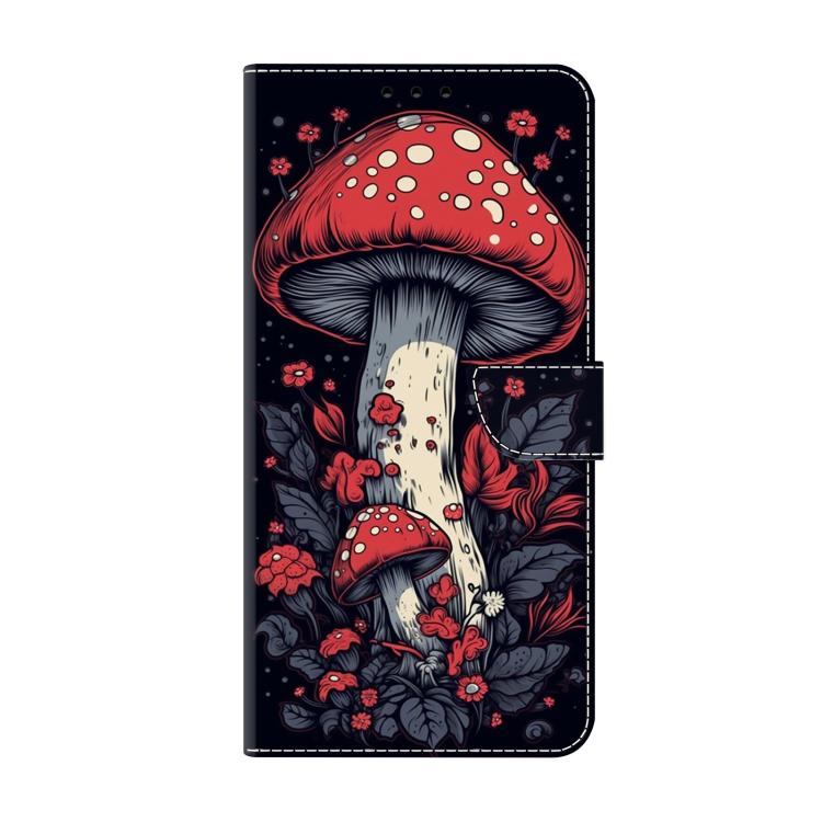 For Redmi Note 14 4G 163.25mm Crystal-Like Painted Vegan Leather Phone Case
