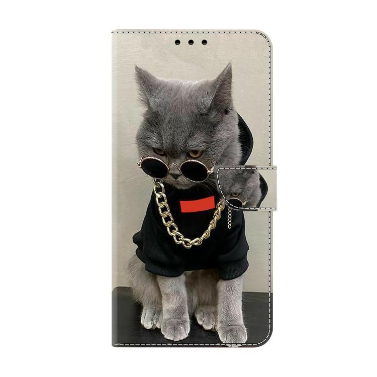 For Redmi Note 14 4G 163.25mm Crystal-Like Painted Vegan Leather Phone Case