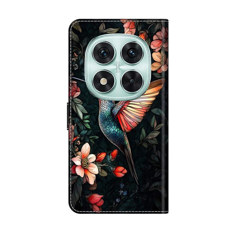 For Redmi Note 14 Pro 4G Crystal-Like Painted Vegan Leather Phone Case