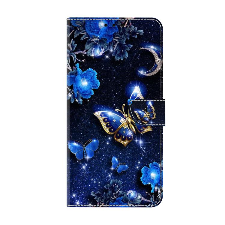 For Redmi Note 14 Pro 4G Crystal-Like Painted Vegan Leather Phone Case