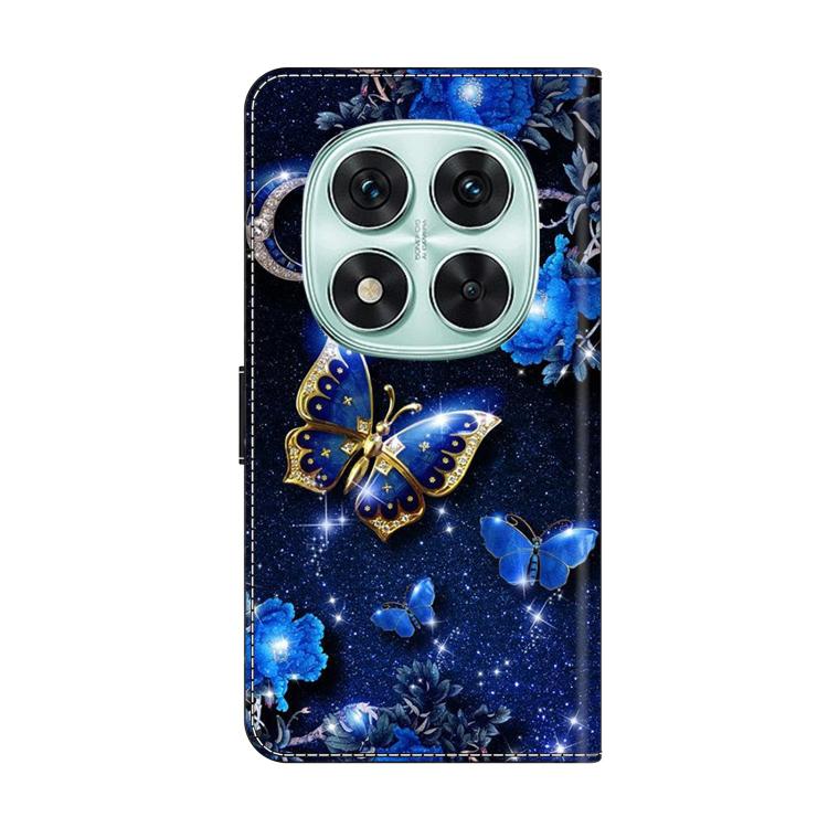 For Redmi Note 14 Pro 4G Crystal-Like Painted Vegan Leather Phone Case