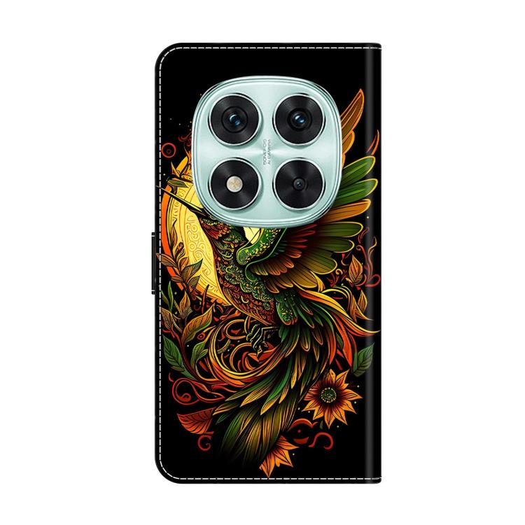 For Redmi Note 14 Pro 4G Crystal-Like Painted Vegan Leather Phone Case