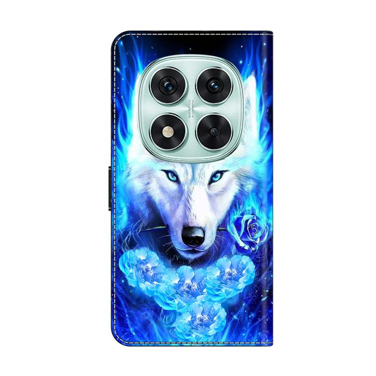 For Redmi Note 14 Pro 5G Crystal-Like Painted Vegan Leather Phone Case