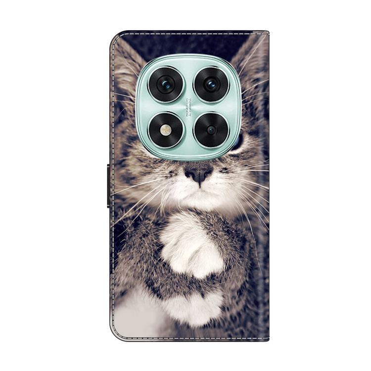 For Redmi Note 14 Pro 5G Crystal-Like Painted Vegan Leather Phone Case