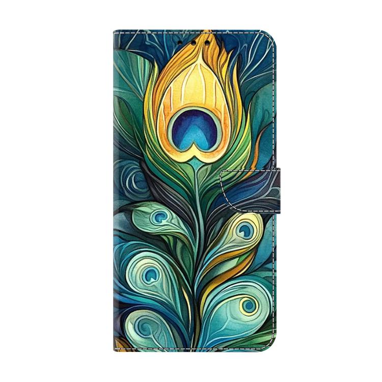 For Redmi Note 14 Pro 5G Crystal-Like Painted Vegan Leather Phone Case