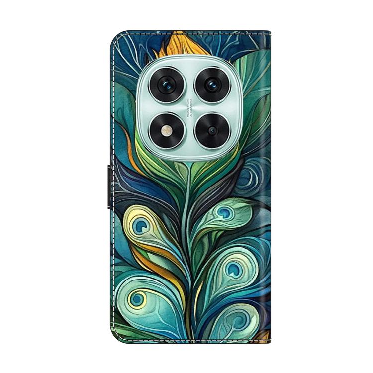 For Redmi Note 14 Pro 5G Crystal-Like Painted Vegan Leather Phone Case