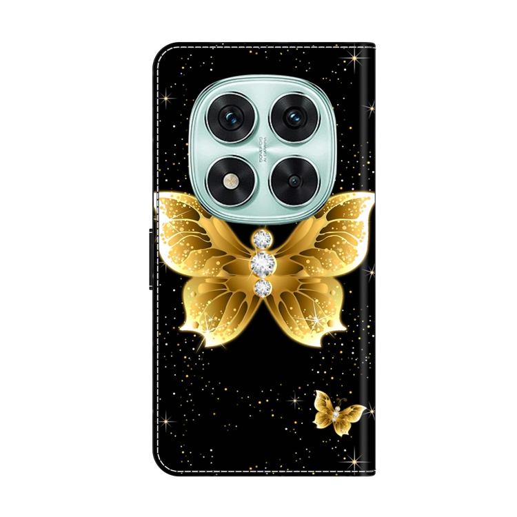 For Redmi Note 14 Pro 5G Crystal-Like Painted Vegan Leather Phone Case