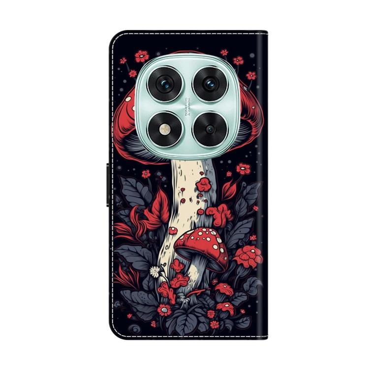 For Redmi Note 14 Pro 5G Crystal-Like Painted Vegan Leather Phone Case