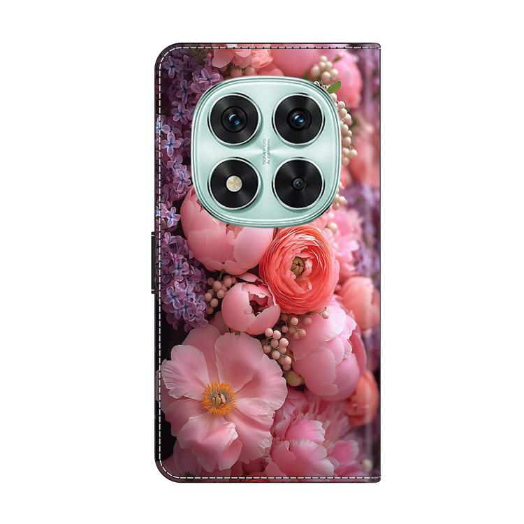 For Redmi Note 14 Pro 5G Crystal-Like Painted Vegan Leather Phone Case