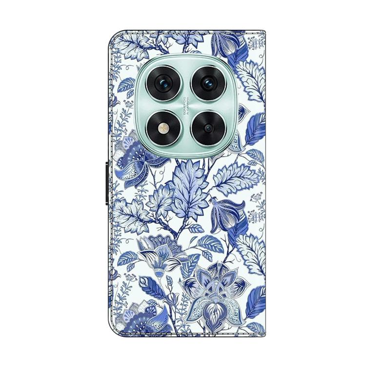 For Redmi Note 14 Pro 5G Crystal-Like Painted Vegan Leather Phone Case